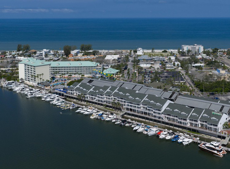Aerial view of hotel